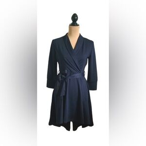 Elegant Navy High Low Dress